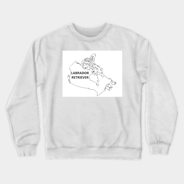 labrador retriever name in origin outline Crewneck Sweatshirt by Wanderingangel